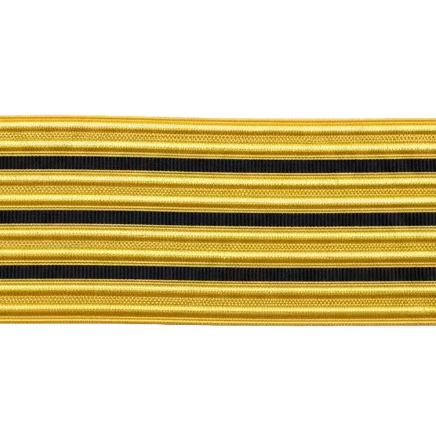 4 Bar Gold Uniform Braid - SB0014G