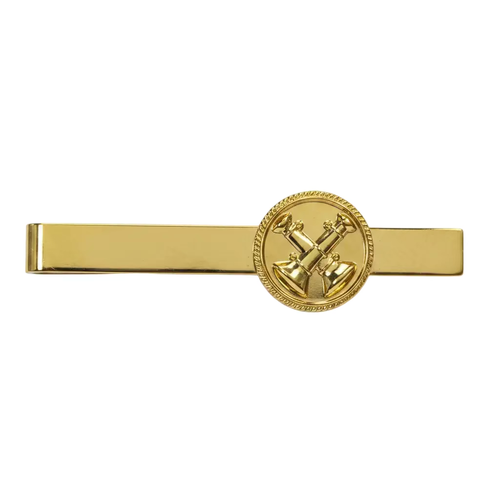 2 Crossed Trumpet Tie Bar  - JW14(G)(S)L071(G)(S)