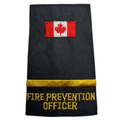 Canada Flag 1 Bar F.P.O. Gold Slip-Ons - EF117C1G