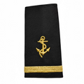 Anchor 1 Bar Gold Slip-Ons - EO93B