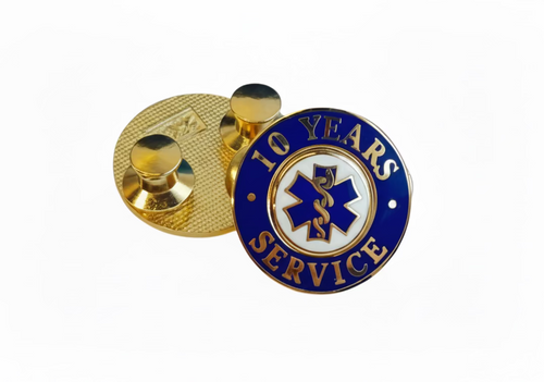 10 Yrs Service Gold Pin Blue - LF226GB