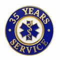 35 Yrs Service Gold Pin Blue - LF231GB
