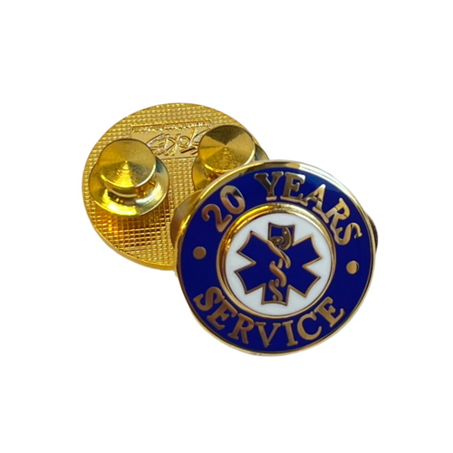 20 Yrs Service Gold Pin Blue - LF228GB