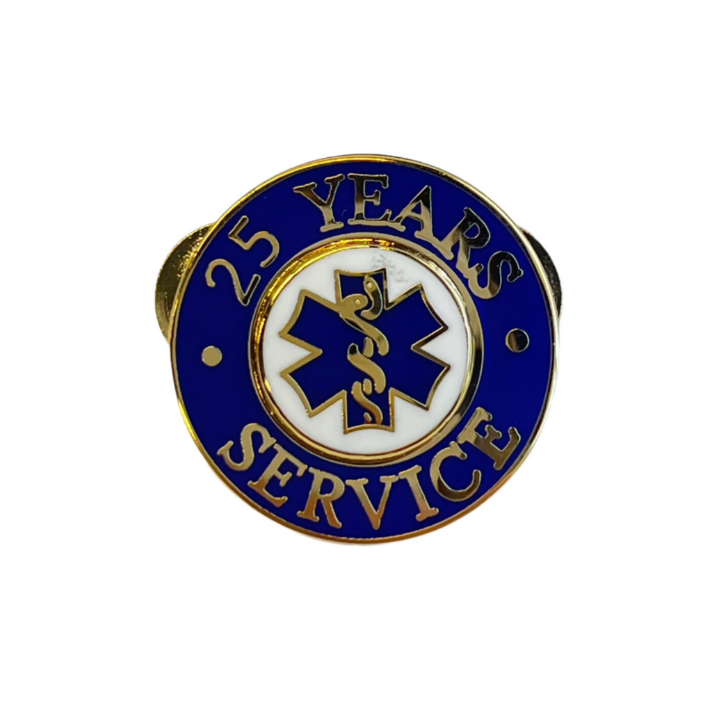 25 Yrs Service Gold Pin Blue - LF229GB
