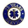 25 Yrs Service Gold Pin Blue - LF229GB