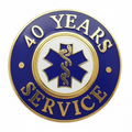 40 Yrs Service Gold Pin Blue - LF232GB