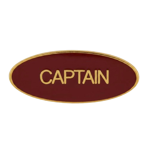 Captain Oval Pin - LF143G