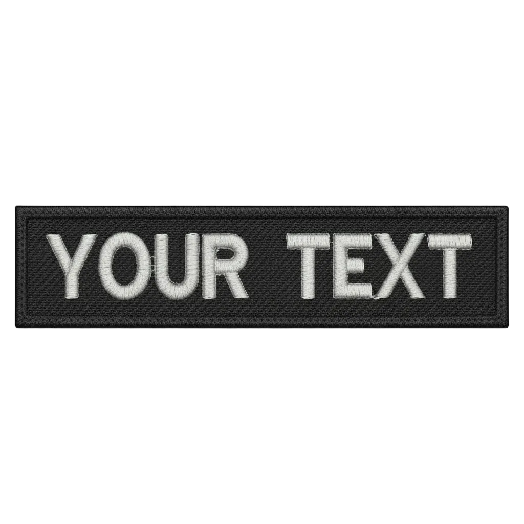 Embroidered Name Crest with Velcro Backing - NB-VELCRO