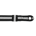 Black with White Mourning Cap Strap - SC12BS