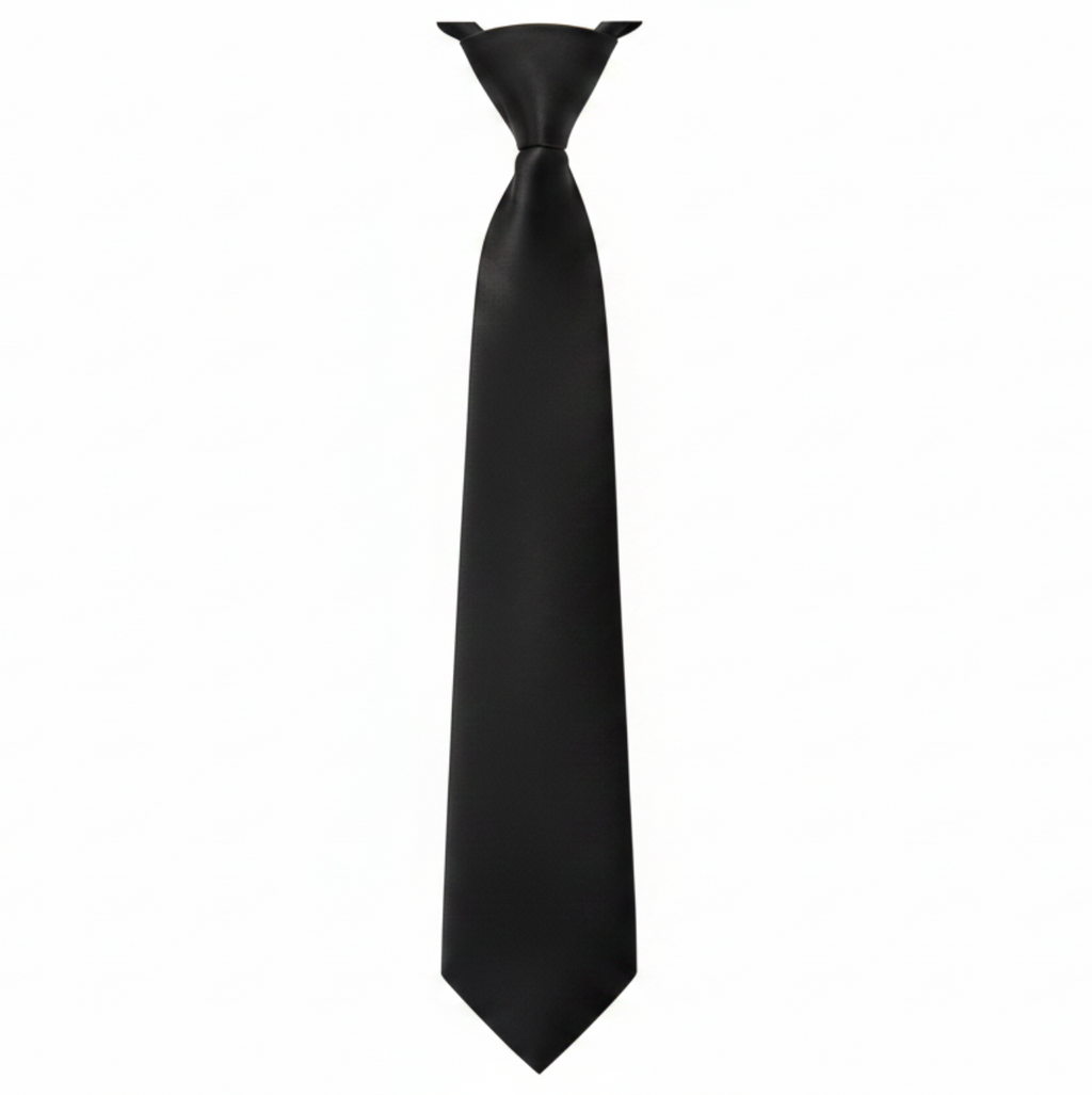 Ladies Clip-on Tie Black - TE01L