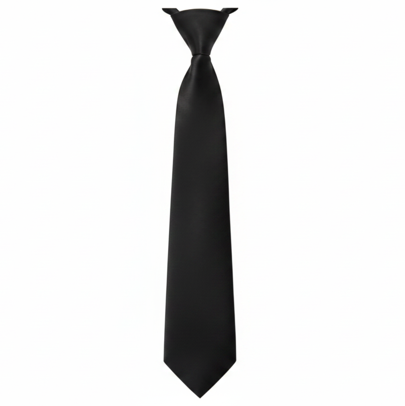 Ladies Clip-on Tie Black - TE01L