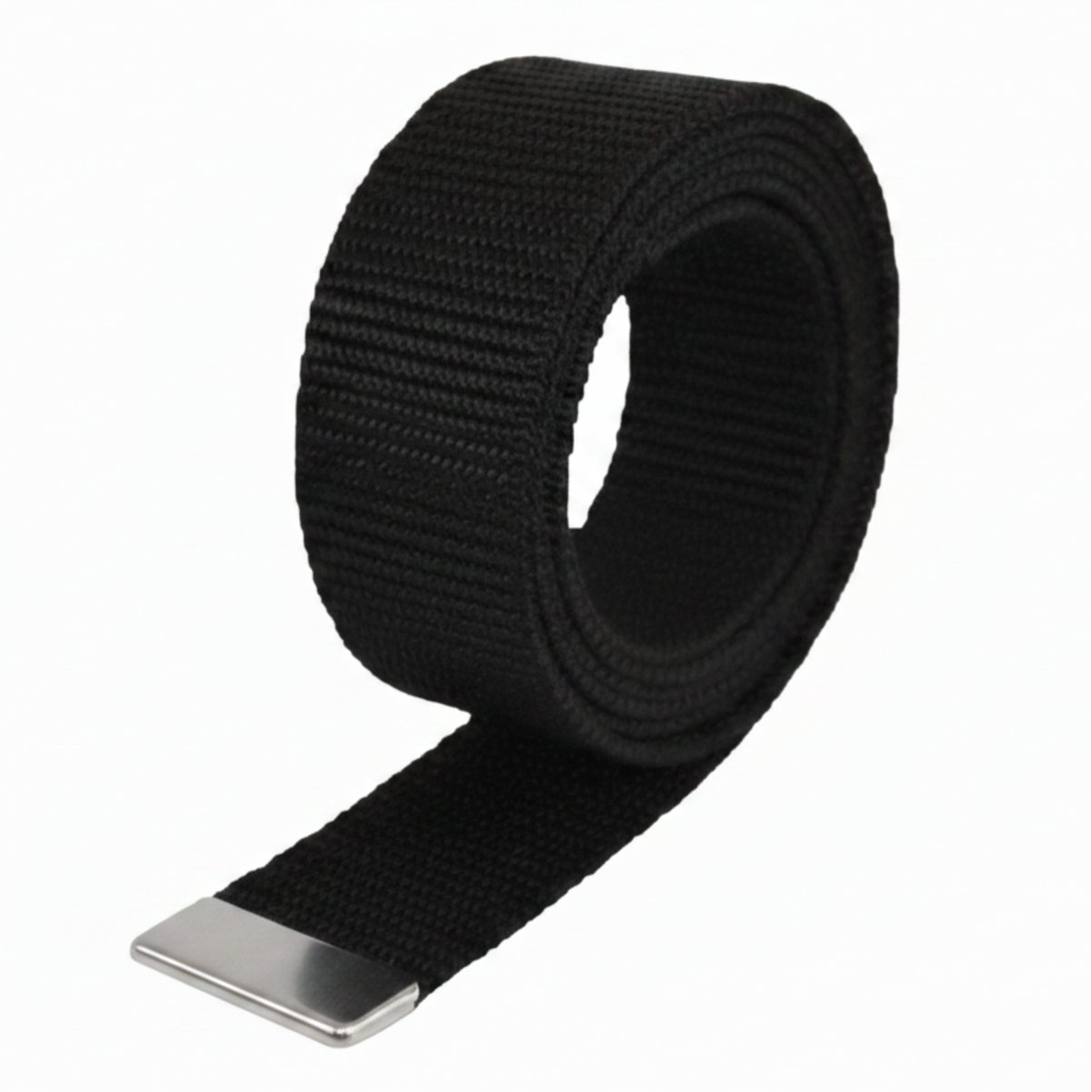 Extra Long Web Belt With Gold or Silver Tip - BT07