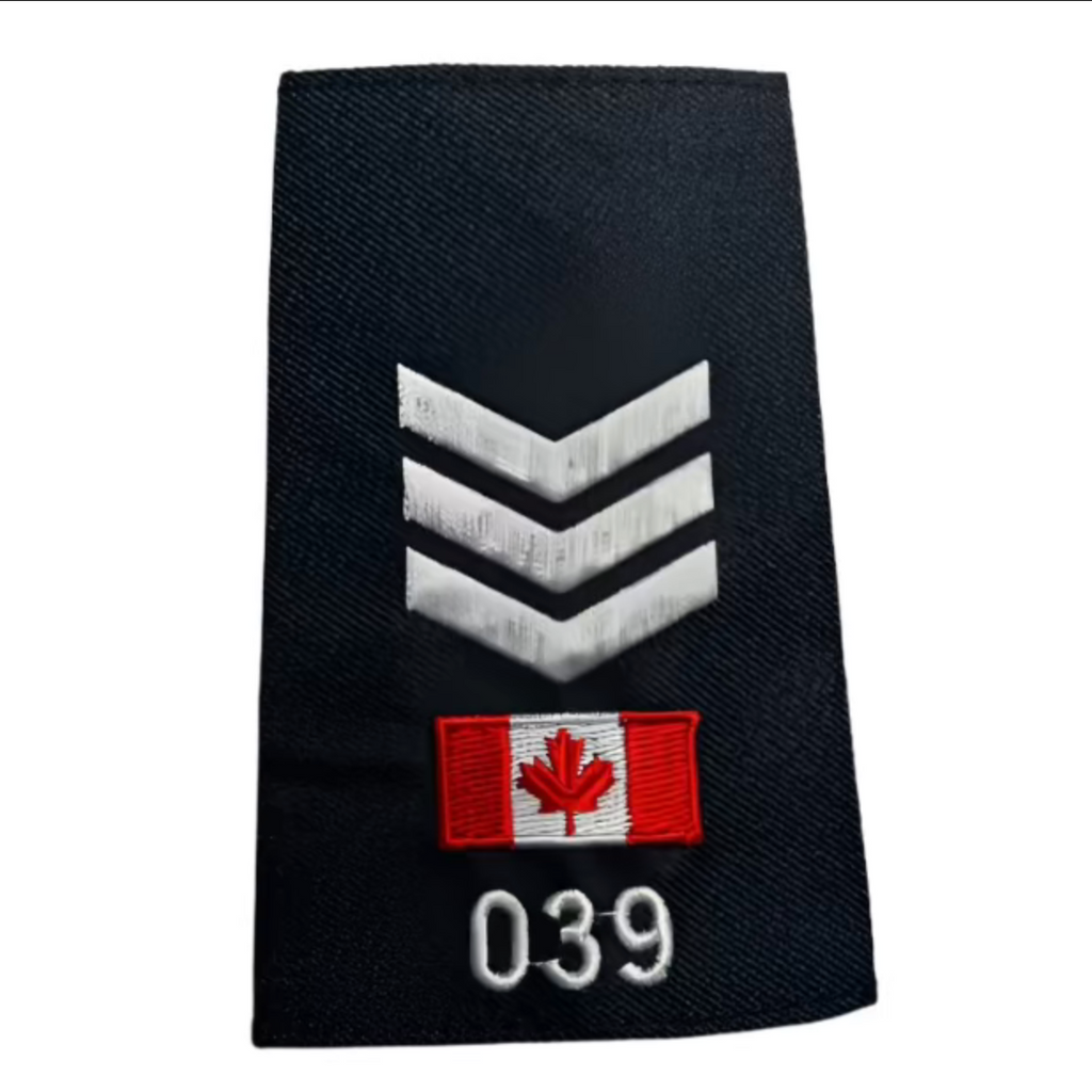 Sergeant Canada Flag # Slip-Ons - EP08CN