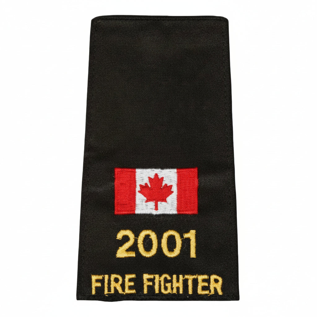 Canada Flag Firefighter # Slip-Ons - EF10CFN