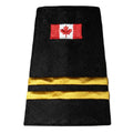 Canada Flag 2 Bar Gold Slip-Ons - EF113C2G