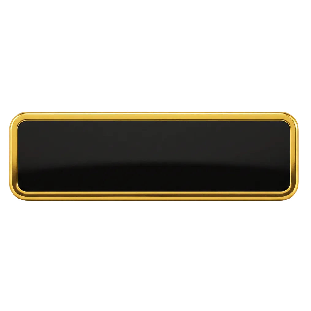 Round Metal Edge Name Bar - NB04