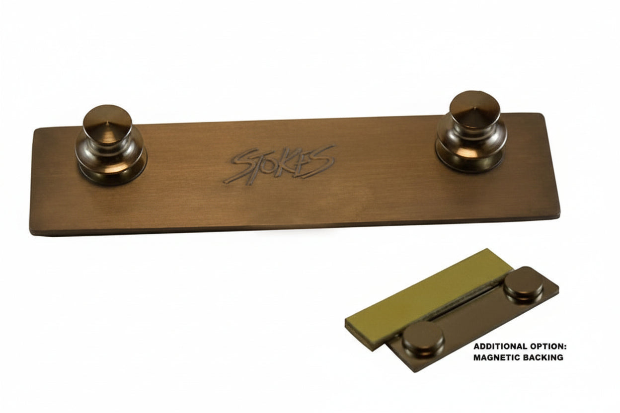 NB08G1 Gold Name Bar 1 Line