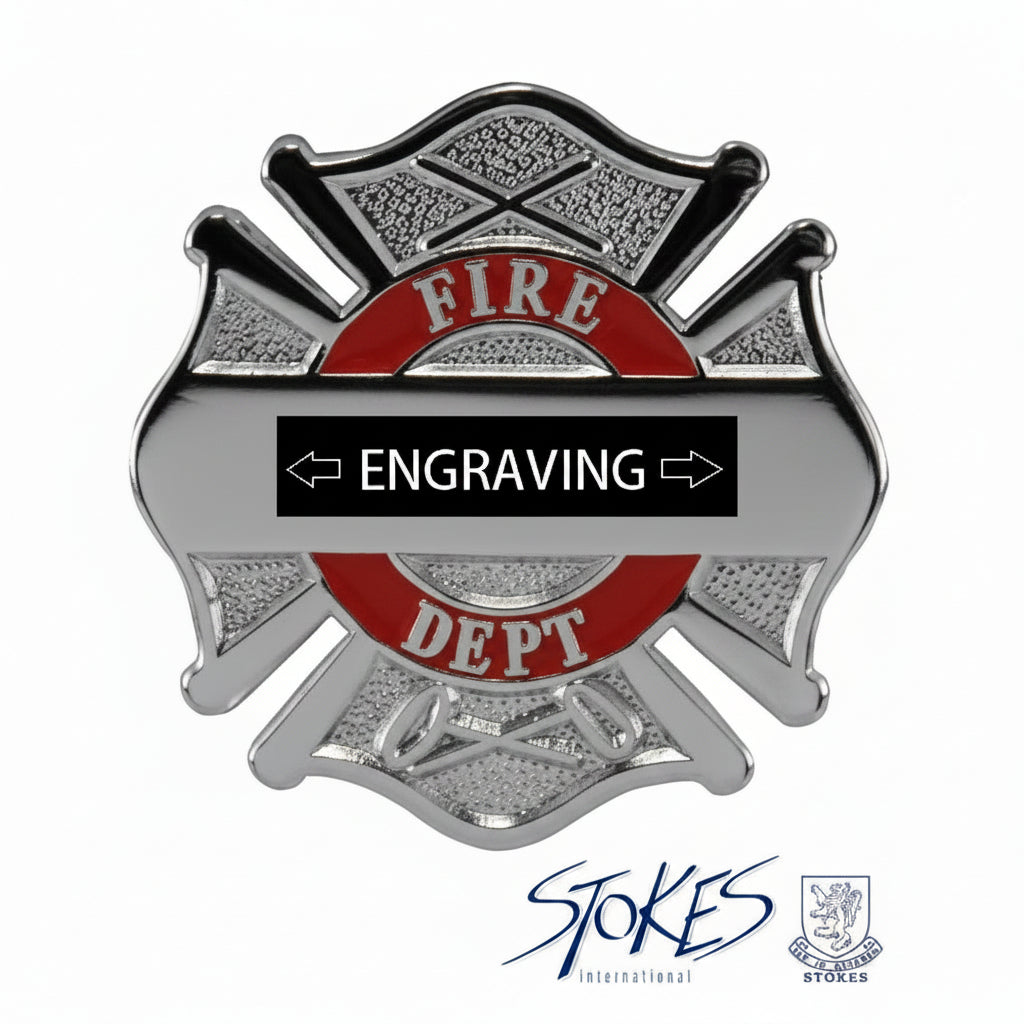 Maltese Cross Fire Dept. Pin - LF001