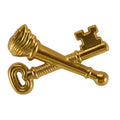 Crossed Key & Torch Gold Pin - LC92G