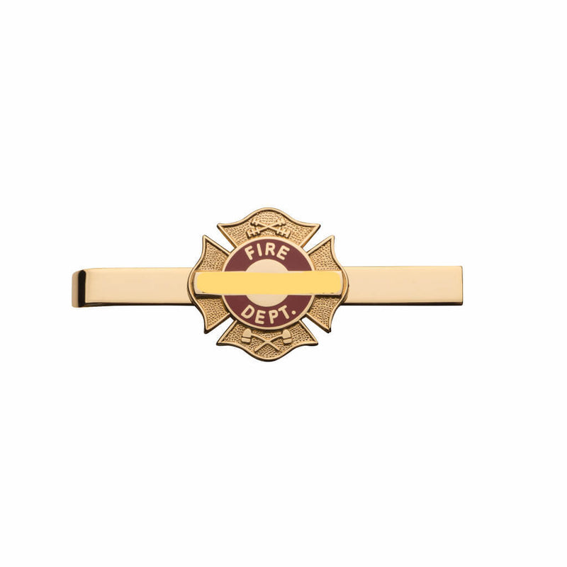 Maltese Dept. Cross Gold Tie Bar