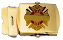 Maltese Cross Engrave Buckle Gold