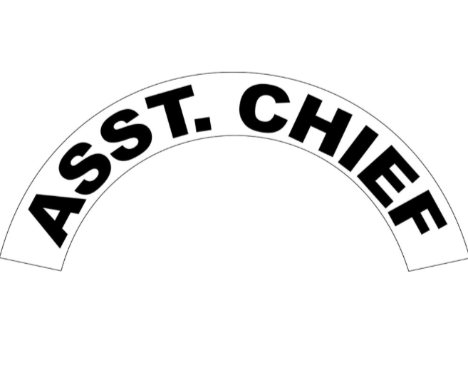 Assistant Chief Curved Helmet Decal