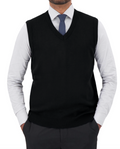 V-Neck Sleeveless Vest Sweater - P6525V