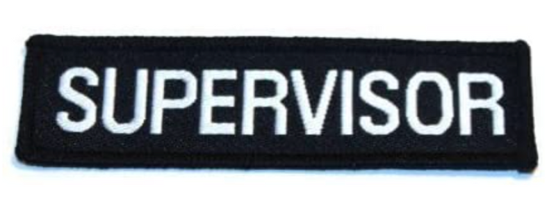 SUPERVISOR Crest Silver