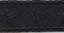 Black Maple Leaf Uniform Woven Braid