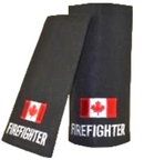 Canada Flag at Bottom FIREFIGHTER Slip-Ons