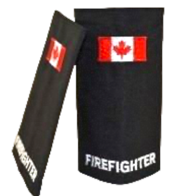 Canada Flag at top FIREFIGHTER Slip-Ons