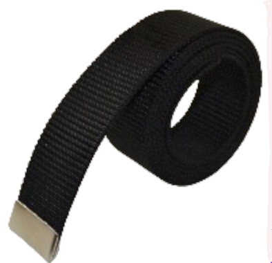 Web Belt With Silver Tip