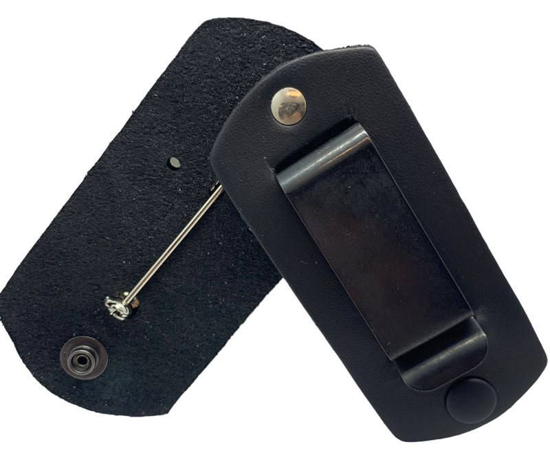 SW13 Leather Badge Clip Holder