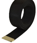 Web Belt With Gold Tip