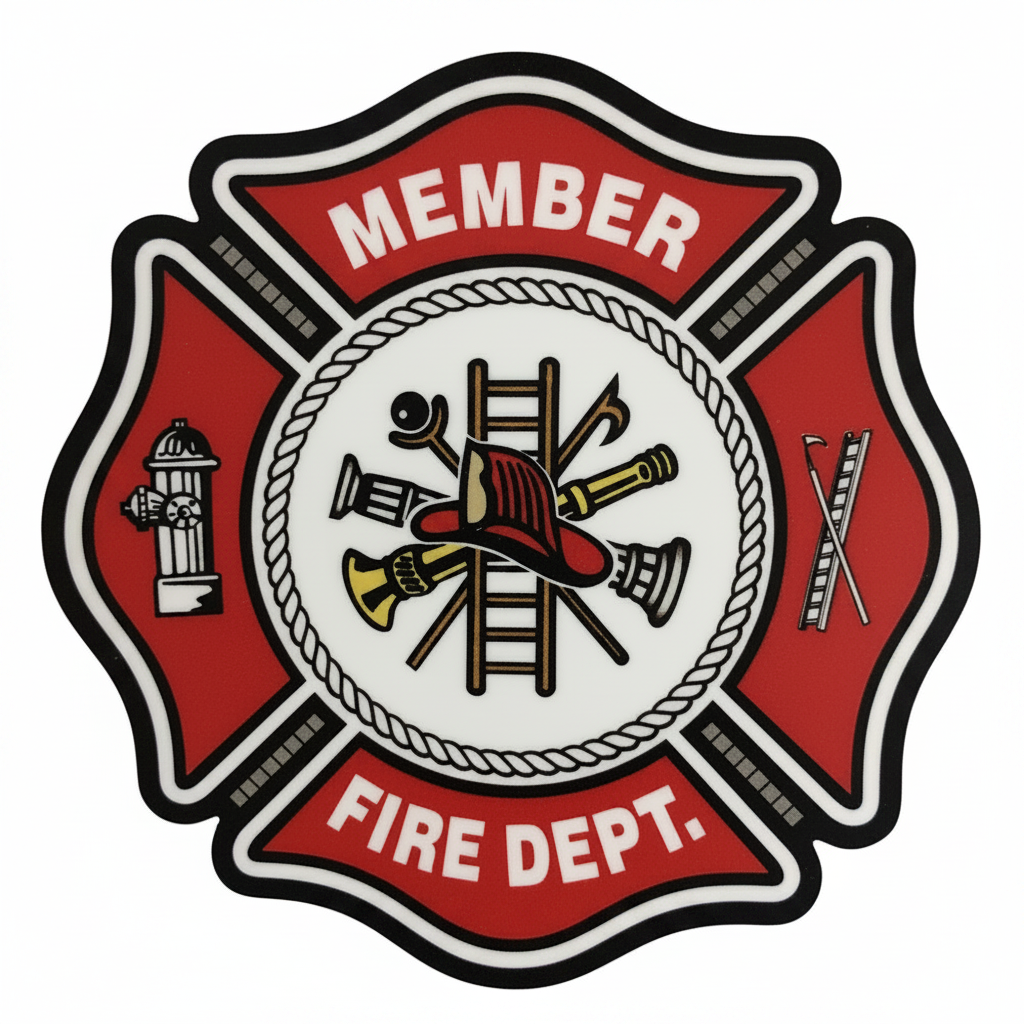 MEMBER FIRE DEPT. Decal - DC10 – STOKES INTERNATIONAL