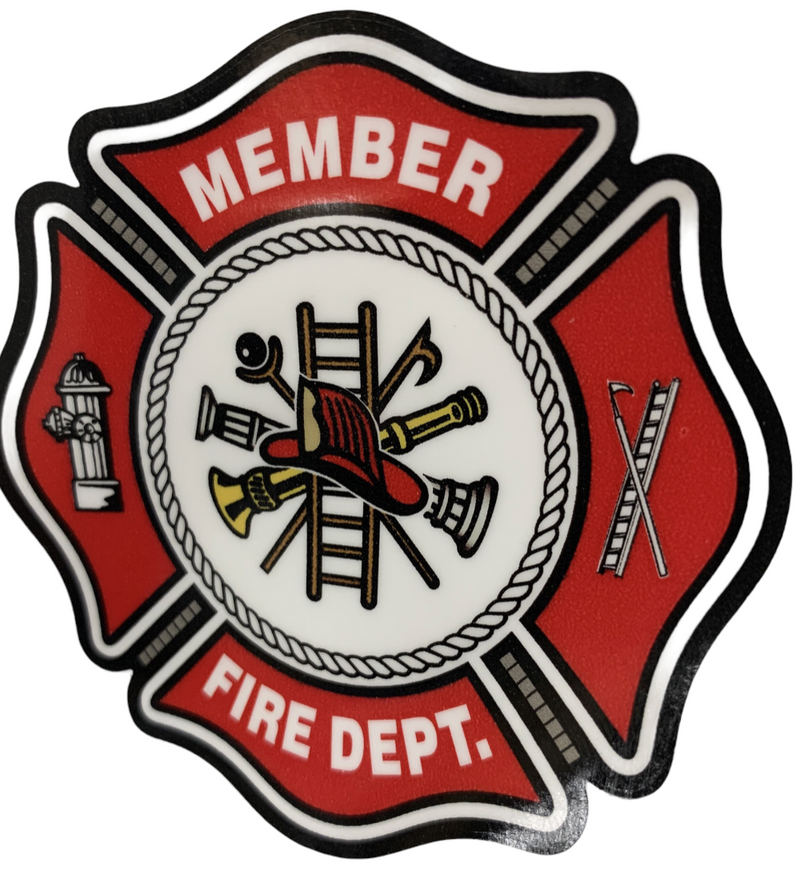 MEMBER FIRE DEPT. Decal