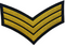 SERGEANT Tunic Chevron Gold