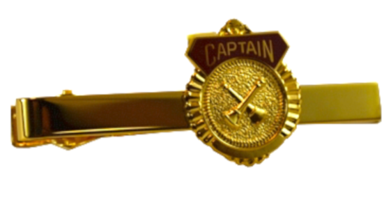 Captain 2-Trumpet Tie Bar