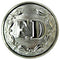 FD Large Silver Button