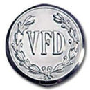 V.F.D. Silver Button Large