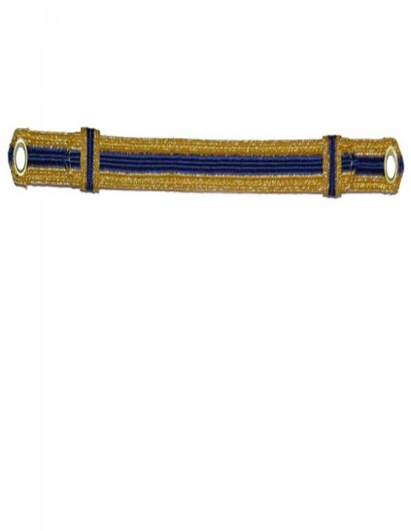 Metallic Gold with Blue Cap Strap