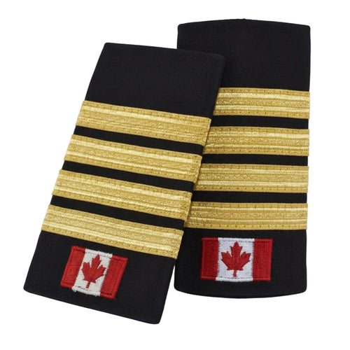 4 Bar Gold OAFC w/ Can. Flag Slip-On - EF21CG