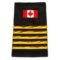Canada Flag 5 Bar Gold Slip-Ons - EF110C1G