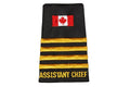 Canada Flag 4 Bar Assistant Chief Gold Slip-Ons - EF111C1AG