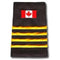 Canada Flag 4 Bar Gold Slip-Ons
