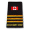 Canada Flag 3 Bar ASSTISTANT CHIEF Gold Slip-Ons