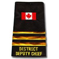 Canada Flag 2 1/2 Bar Gold DISTRICT DEPUTY CHIEF