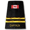 Canada Flag 2 Bar CAPTAIN Gold Slip-Ons