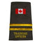 2 Bar Gold Training Officer Canada Flag Slip-Ons
