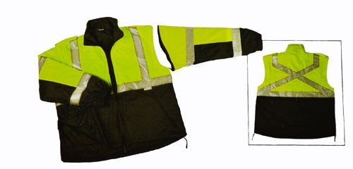 Two Tone Six-in-One Four Season Reversible Safety Jacket - OP62